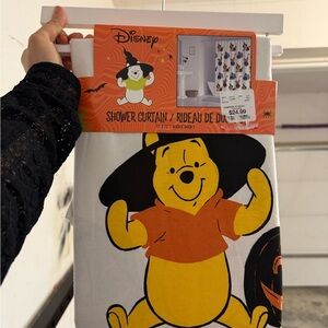 Disney Winnie the Pooh Shower curtain Halloween Disney